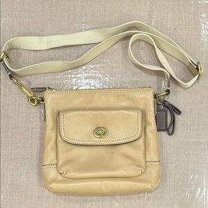 Coach Tan Leather Crossbody Bag